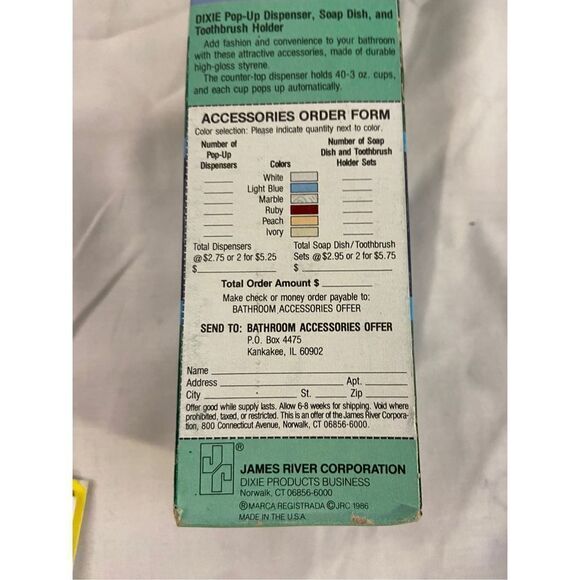 Dixie 3oz cups 100 vintage made usa 1986 new old stock plant collection - Picture 2 of 3